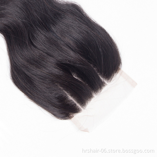 brazilian body wave closure middle 3 free part human hair closure, 10 inch body wave brazilian hair